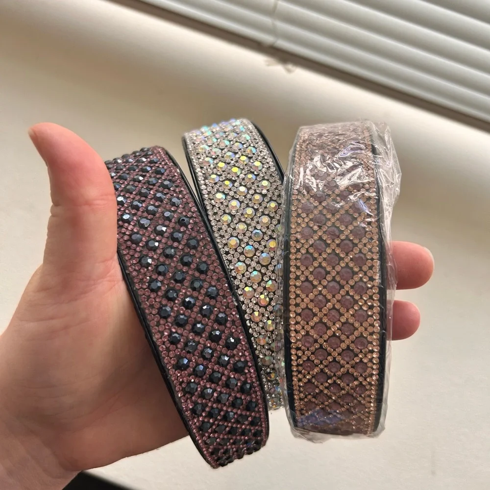 Crystal Embellished Women's Headband - Pack of 3